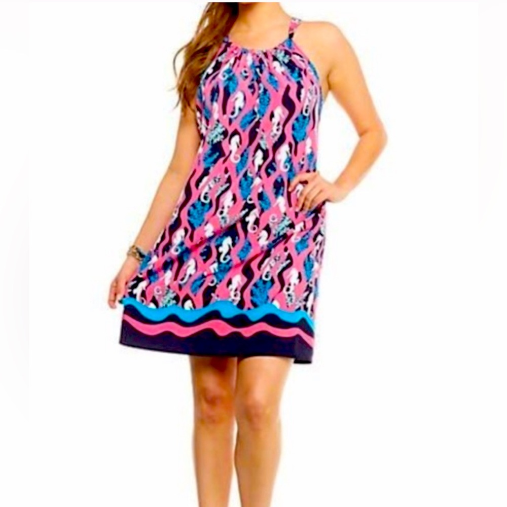 NWOT Women’s Crown & Ivy Seahorse Halter Sun Dress Pink Size XS